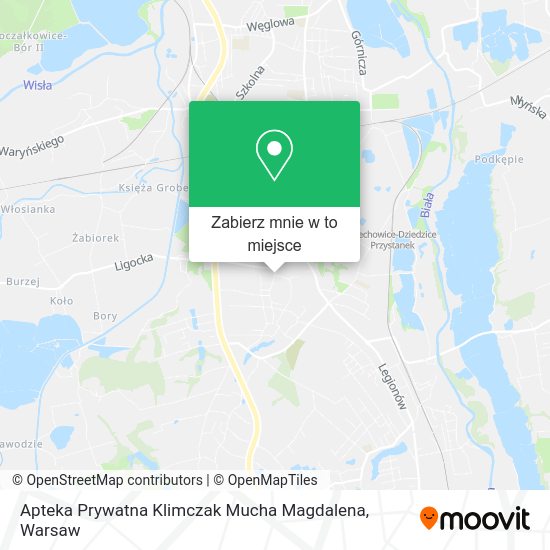 Mapa Apteka Prywatna Klimczak Mucha Magdalena