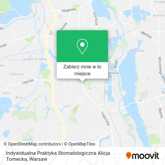 Mapa Indywidualna Praktyka Stomatologiczna Alicja Tomecka