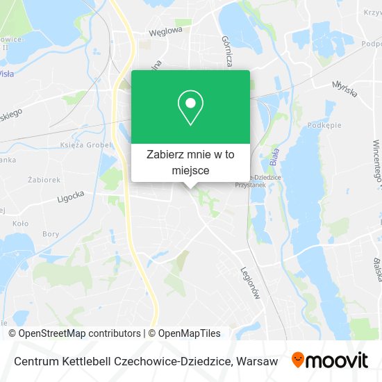 Mapa Centrum Kettlebell Czechowice-Dziedzice