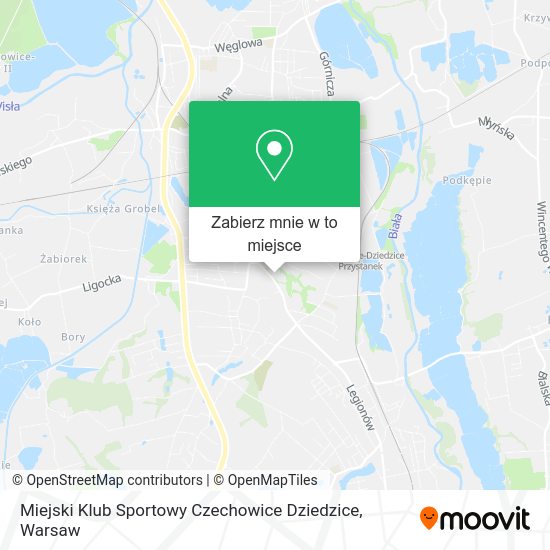 Mapa Miejski Klub Sportowy Czechowice Dziedzice