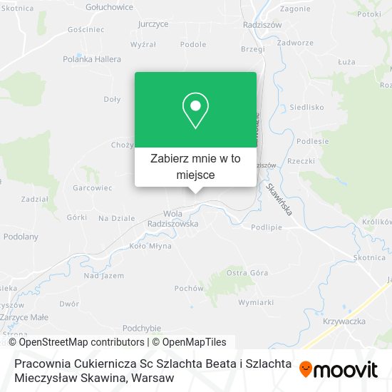 Mapa Pracownia Cukiernicza Sc Szlachta Beata i Szlachta Mieczysław Skawina