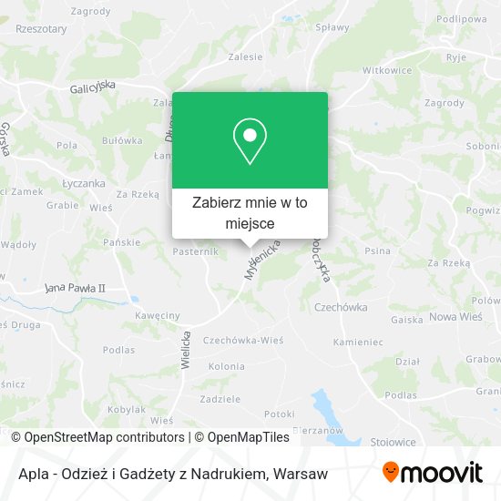 Mapa Apla - Odzież i Gadżety z Nadrukiem