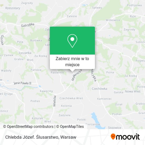 Mapa Chlebda Józef. Ślusarstwo