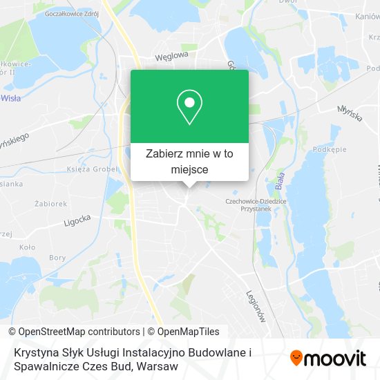 Mapa Krystyna Słyk Usługi Instalacyjno Budowlane i Spawalnicze Czes Bud