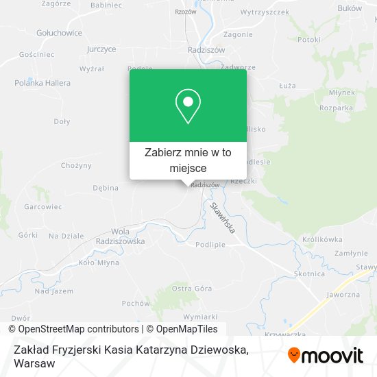 Mapa Zakład Fryzjerski Kasia Katarzyna Dziewoska