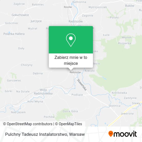 Mapa Pulchny Tadeusz Instalatorstwo