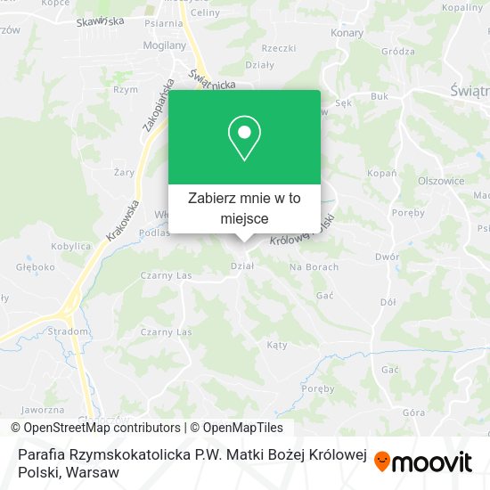 Mapa Parafia Rzymskokatolicka P.W. Matki Bożej Królowej Polski