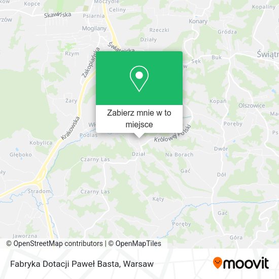 Mapa Fabryka Dotacji Paweł Basta