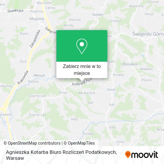 Mapa Agnieszka Kotarba Biuro Rozliczeń Podatkowych