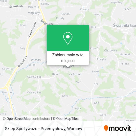 Mapa Sklep Spożywczo - Przemysłowy