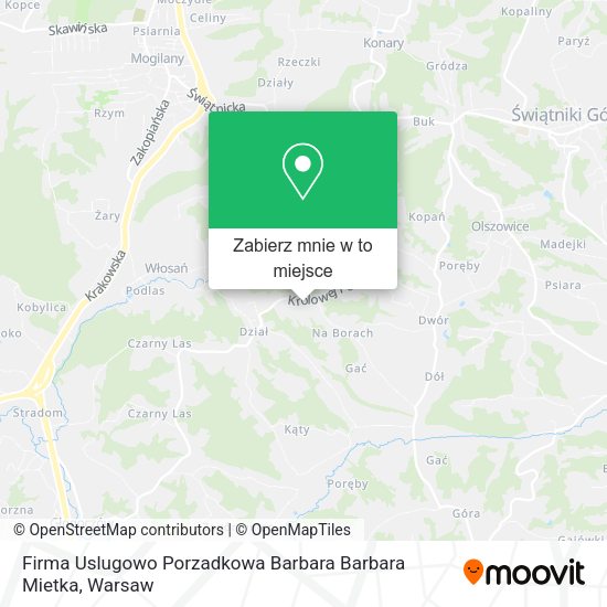 Mapa Firma Uslugowo Porzadkowa Barbara Barbara Mietka