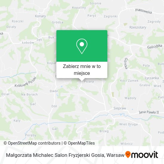 Mapa Małgorzata Michalec Salon Fryzjerski Gosia