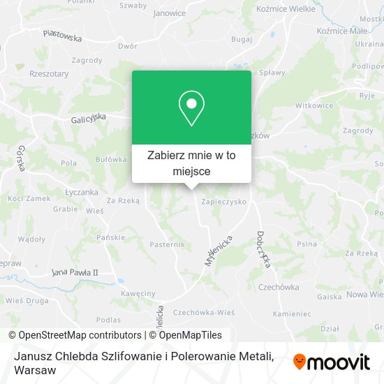 Mapa Janusz Chlebda Szlifowanie i Polerowanie Metali