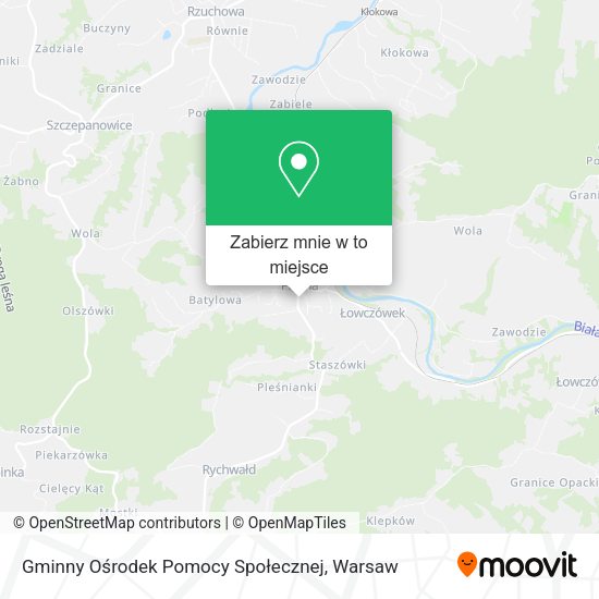 Mapa Gminny Ośrodek Pomocy Społecznej