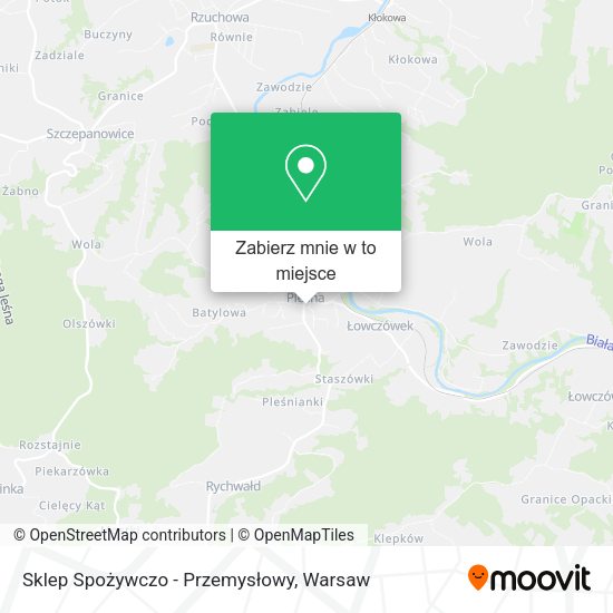 Mapa Sklep Spożywczo - Przemysłowy