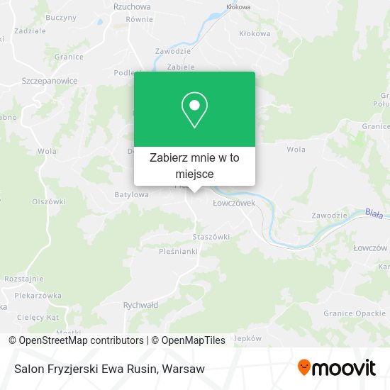 Mapa Salon Fryzjerski Ewa Rusin