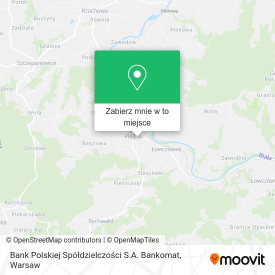 Mapa Bank Polskiej Spółdzielczości S.A. Bankomat