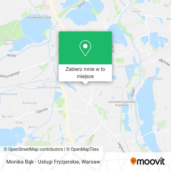 Mapa Monika Bąk - Usługi Fryzjerskie