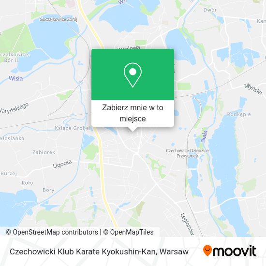 Mapa Czechowicki Klub Karate Kyokushin-Kan