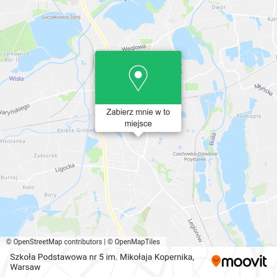 Mapa Szkoła Podstawowa nr 5 im. Mikołaja Kopernika