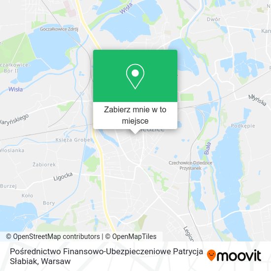 Mapa Pośrednictwo Finansowo-Ubezpieczeniowe Patrycja Słabiak