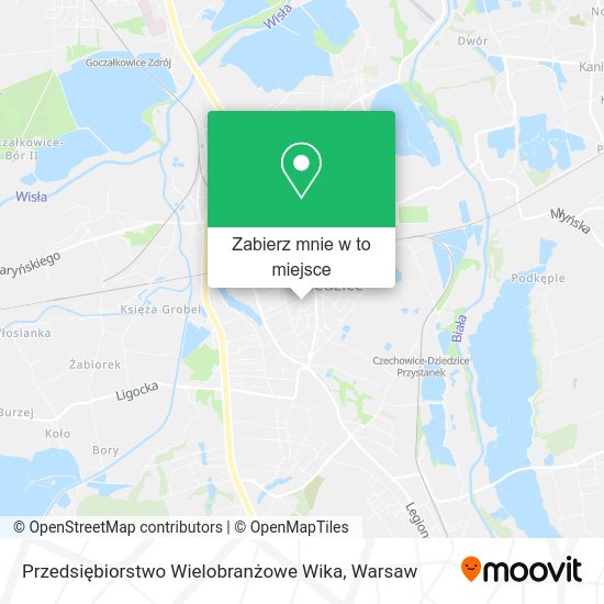 Mapa Przedsiębiorstwo Wielobranżowe Wika