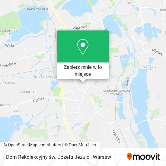 Mapa Dom Rekolekcyjny św. Józefa Jezuici