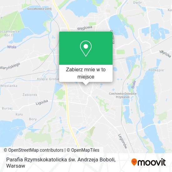 Mapa Parafia Rzymskokatolicka św. Andrzeja Boboli