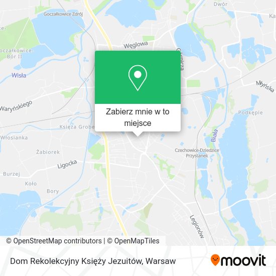 Mapa Dom Rekolekcyjny Księży Jezuitów