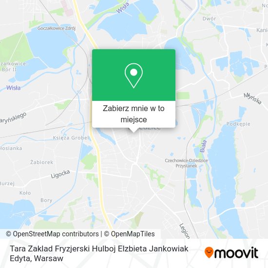 Mapa Tara Zaklad Fryzjerski Hulboj Elzbieta Jankowiak Edyta