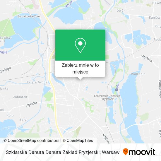 Mapa Szklarska Danuta Danuta Zaklad Fryzjerski