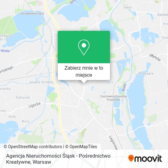 Mapa Agencja Nieruchomości Śląsk - Pośrednictwo Kreatywne