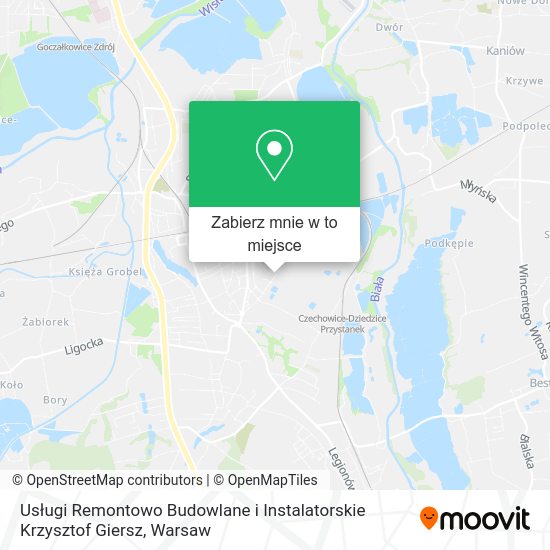 Mapa Usługi Remontowo Budowlane i Instalatorskie Krzysztof Giersz