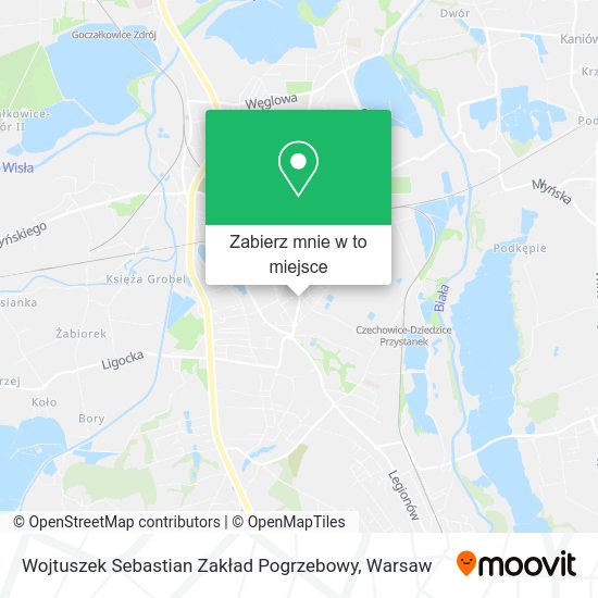 Mapa Wojtuszek Sebastian Zakład Pogrzebowy