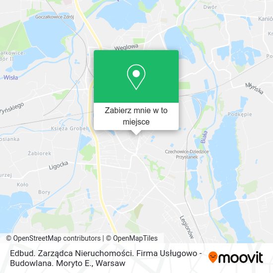 Mapa Edbud. Zarządca Nieruchomości. Firma Usługowo - Budowlana. Moryto E.