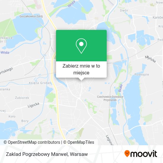 Mapa Zaklad Pogrzebowy Marwel