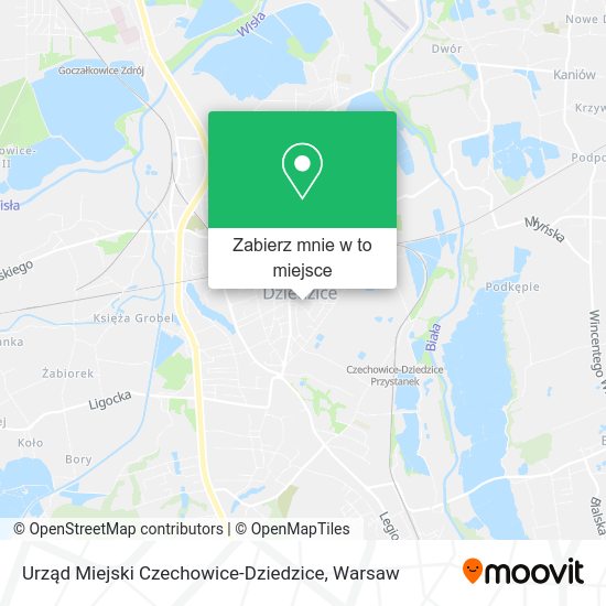 Mapa Urząd Miejski Czechowice-Dziedzice