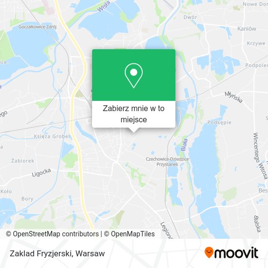Mapa Zaklad Fryzjerski