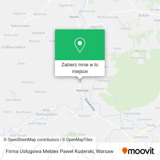 Mapa Firma Usługowa Meblex Paweł Kuderski