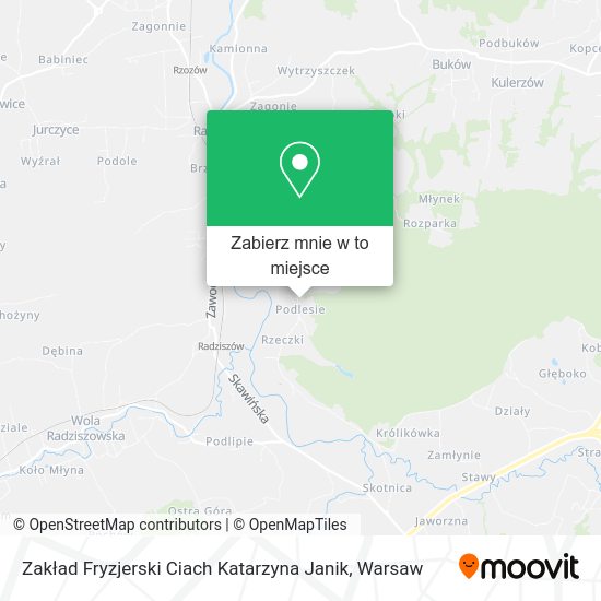 Mapa Zakład Fryzjerski Ciach Katarzyna Janik