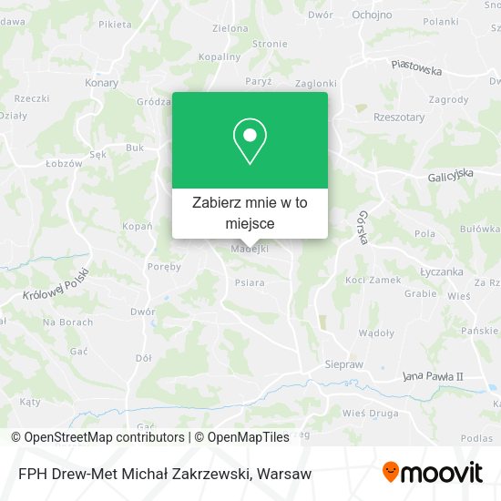 Mapa FPH Drew-Met Michał Zakrzewski