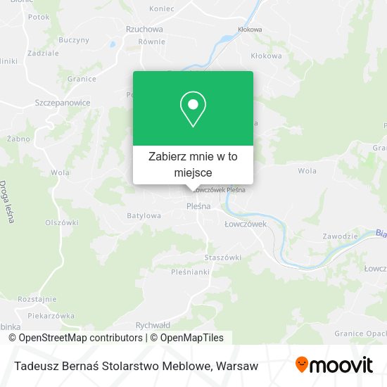 Mapa Tadeusz Bernaś Stolarstwo Meblowe