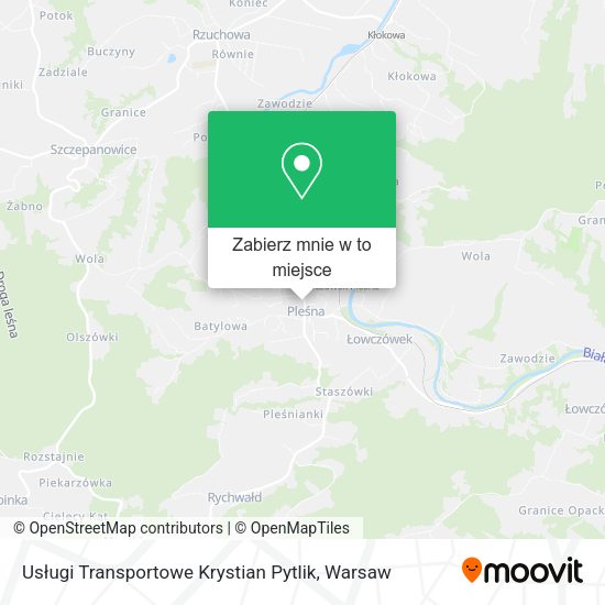 Mapa Usługi Transportowe Krystian Pytlik