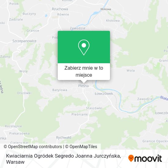 Mapa Kwiaciarnia Ogródek Segredo Joanna Jurczyńska