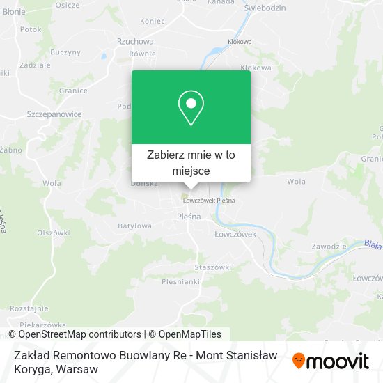 Mapa Zakład Remontowo Buowlany Re - Mont Stanisław Koryga