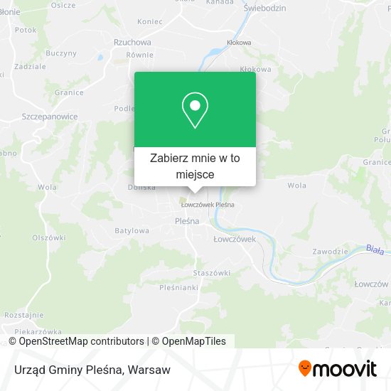 Mapa Urząd Gminy Pleśna