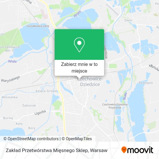 Mapa Zakład Przetwórstwa Mięsnego Sklep