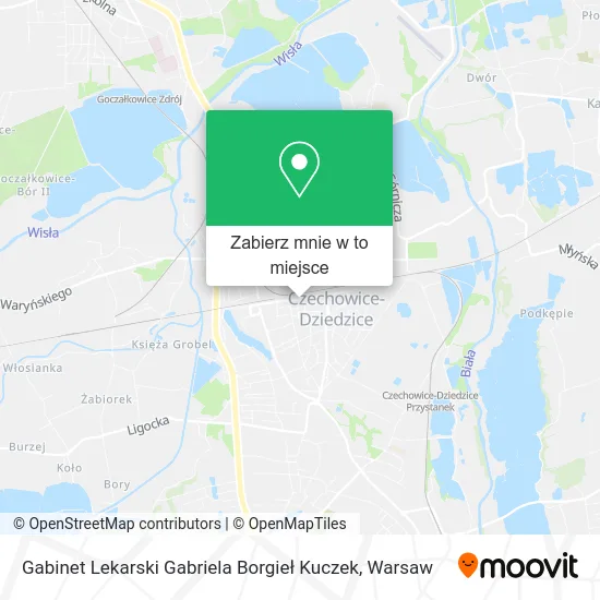 Mapa Gabinet Lekarski Gabriela Borgieł Kuczek