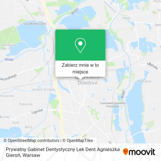 Mapa Prywatny Gabinet Dentystyczny Lek Dent Agnieszka Gieroń