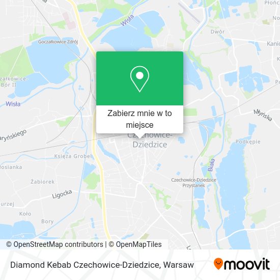 Mapa Diamond Kebab Czechowice-Dziedzice